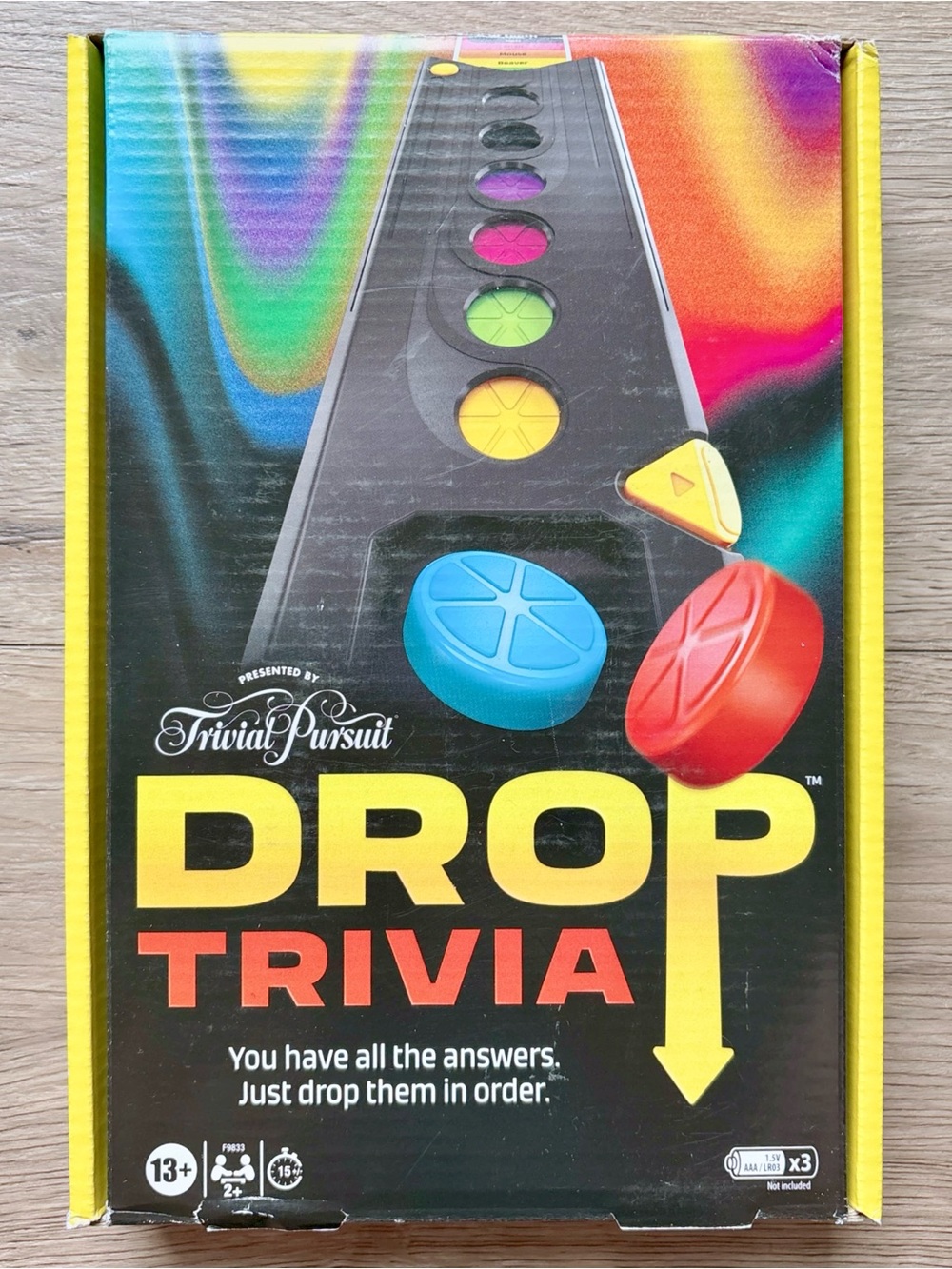 Hasbro Games Drop Trivia electronic party game with voice & sound, ages 13